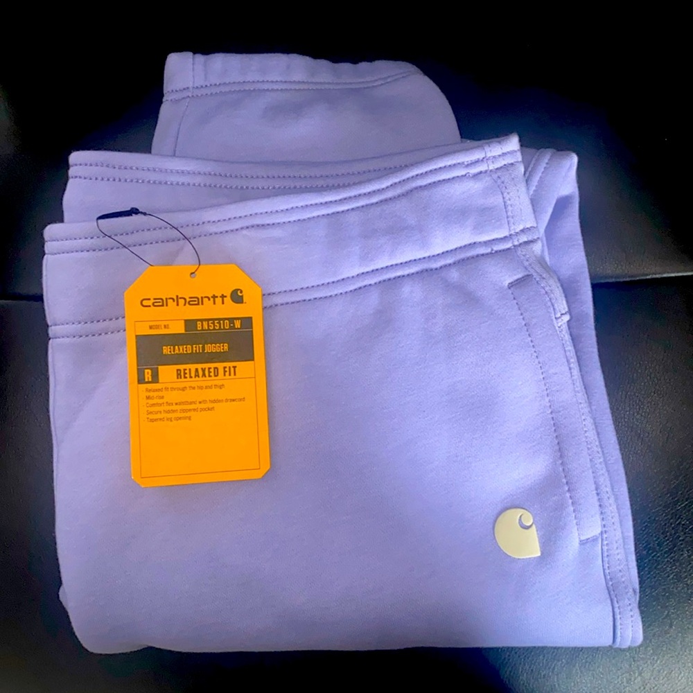 NWT Carhartt Women’s Relaxed Fit Joggers Size xl 16-18 Purple